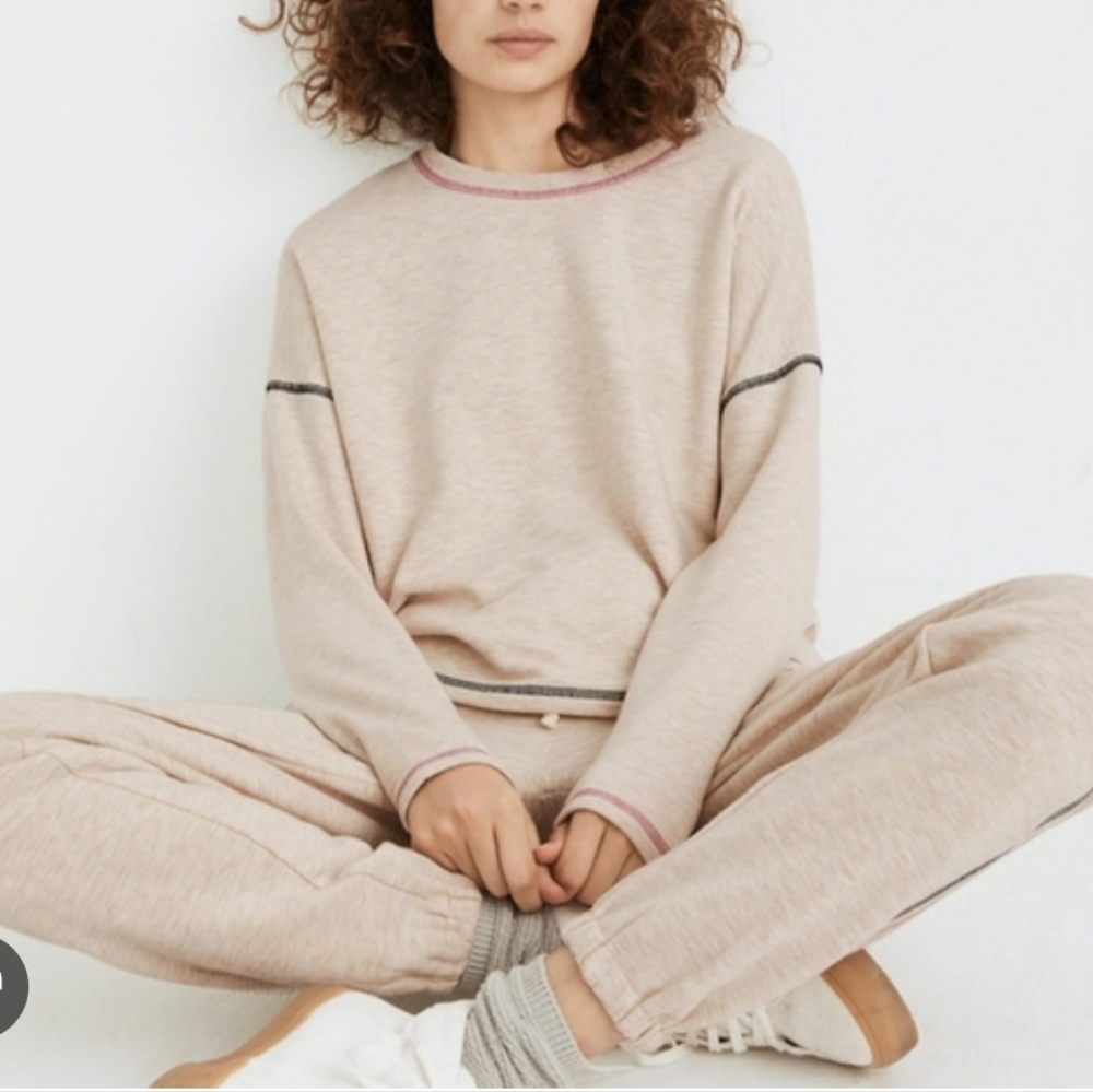 Madewell Sweatpants And Sweatshirt Set AKA Pajamas Size Extra Small (4-8) EUC